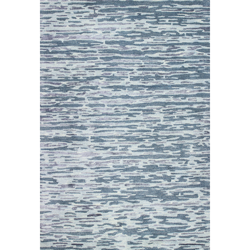 Latitude Run Janice HandTufted Wool Blue Area Rug & Reviews Wayfair