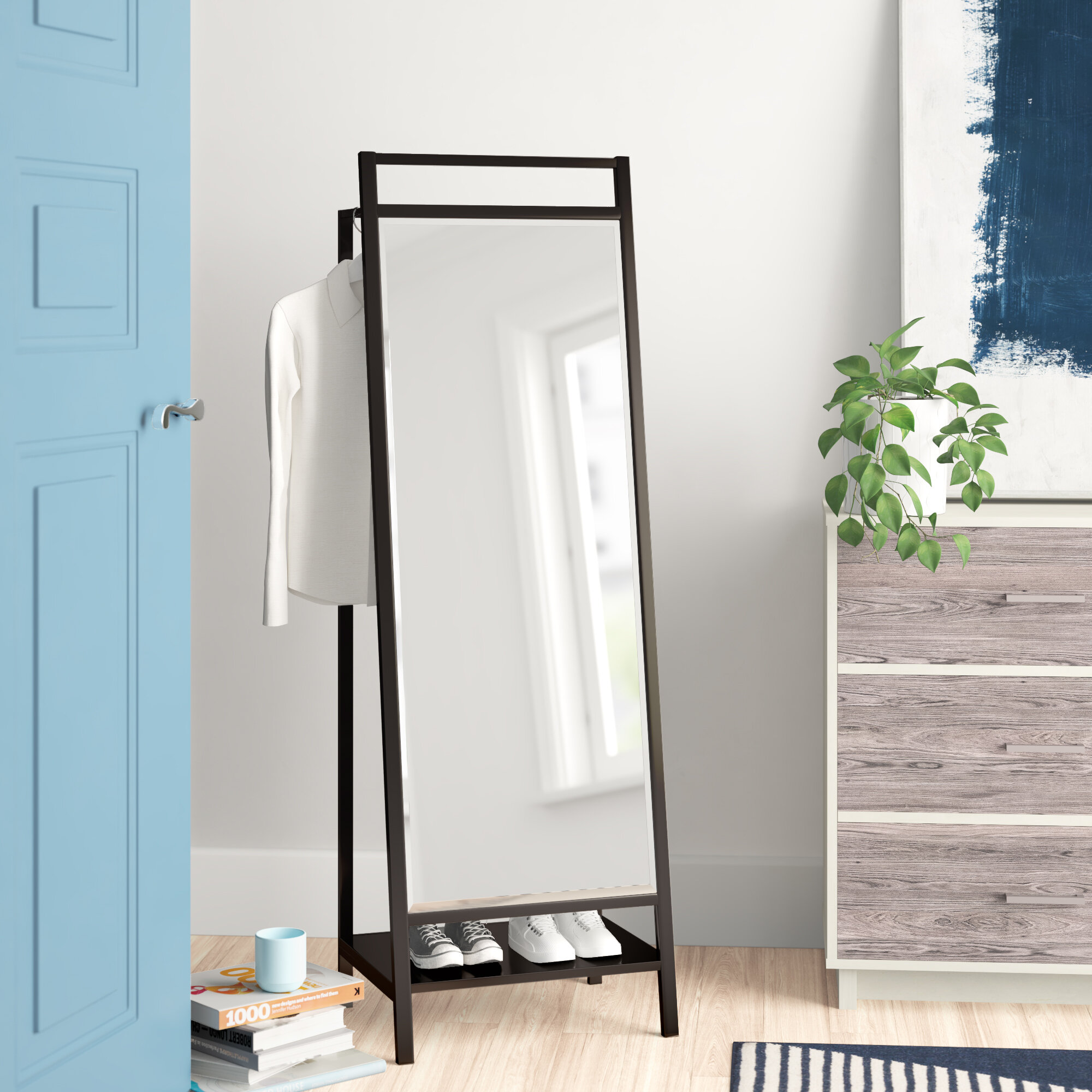 full length mirror with storage