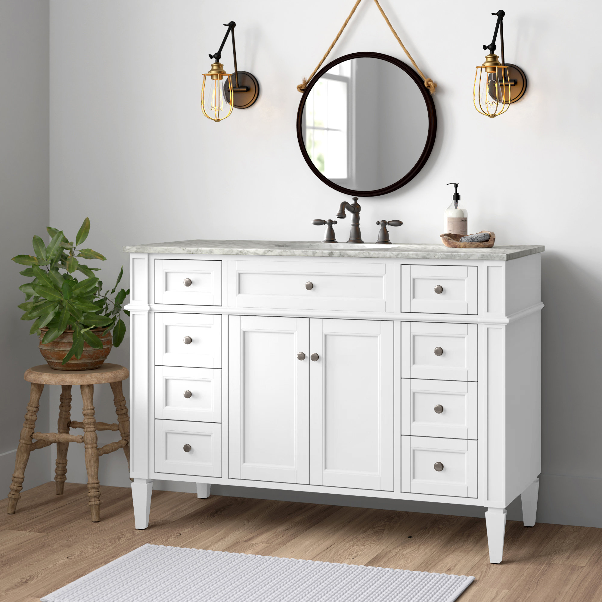 Birch Lane Eneas 48 Single Bathroom Vanity Set Reviews Wayfair