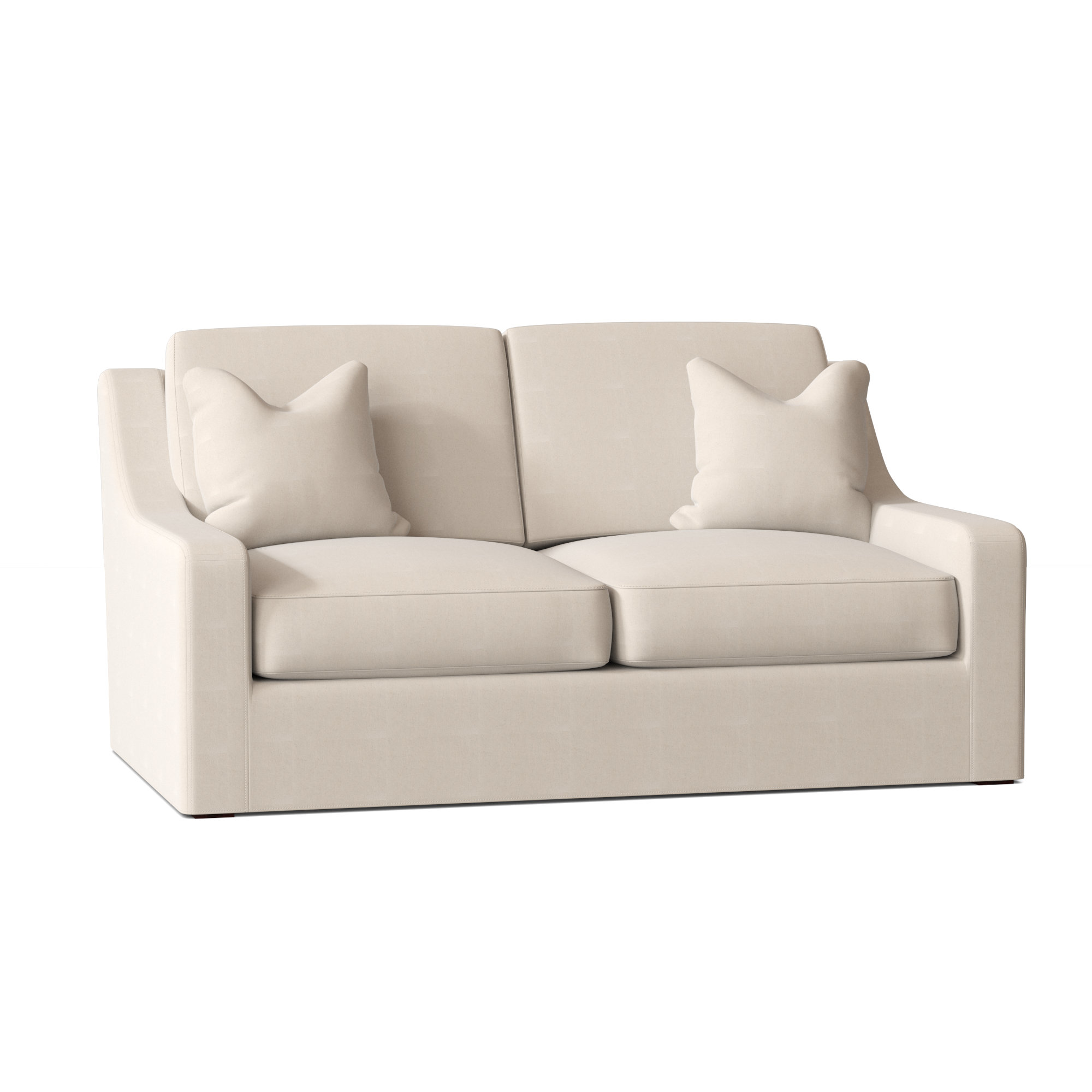 Wayfair Custom Upholstery Maggie 68 Square Arm Loveseat Reviews Wayfair