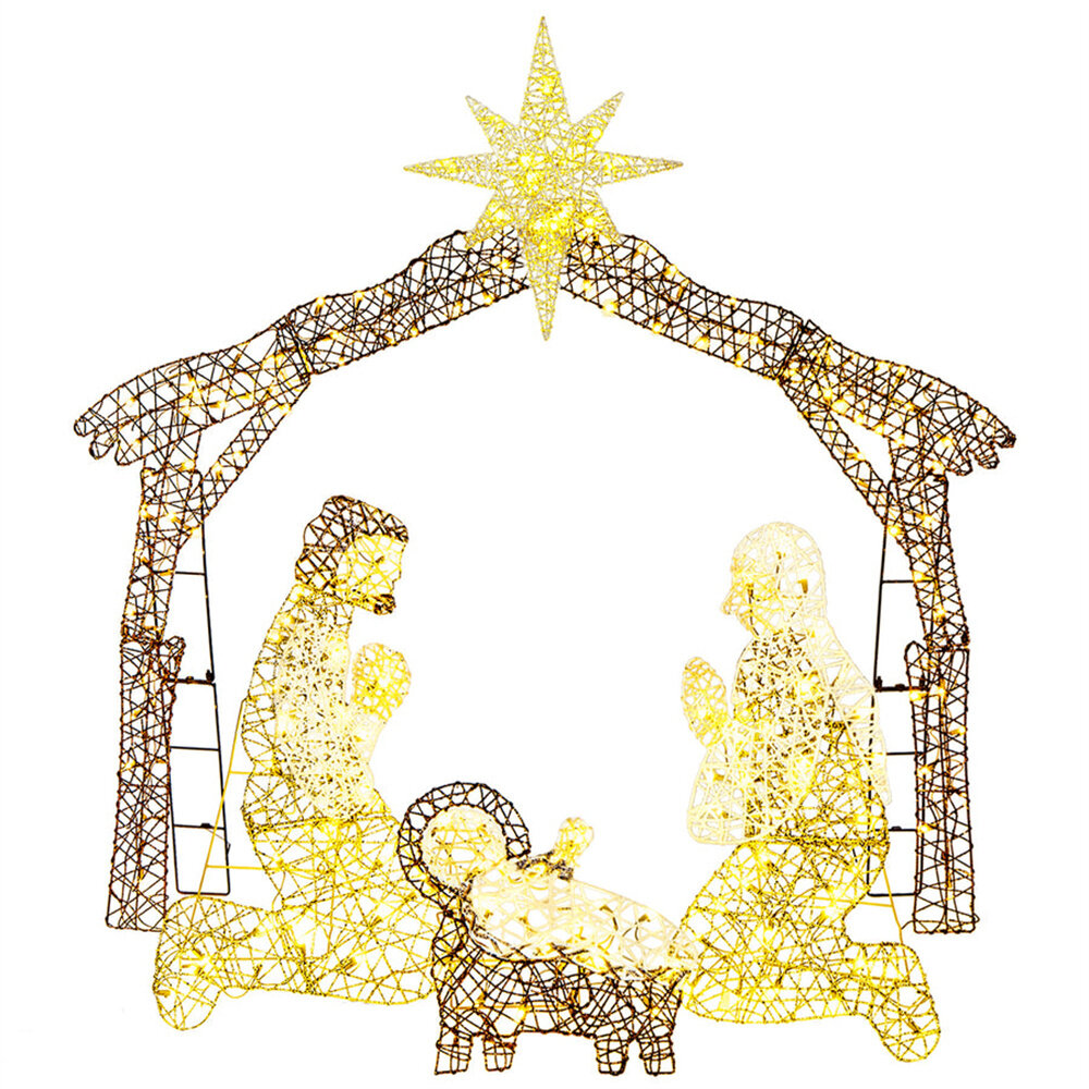 The Holiday Aisle® Nativity Scene Lighted Display | Wayfair