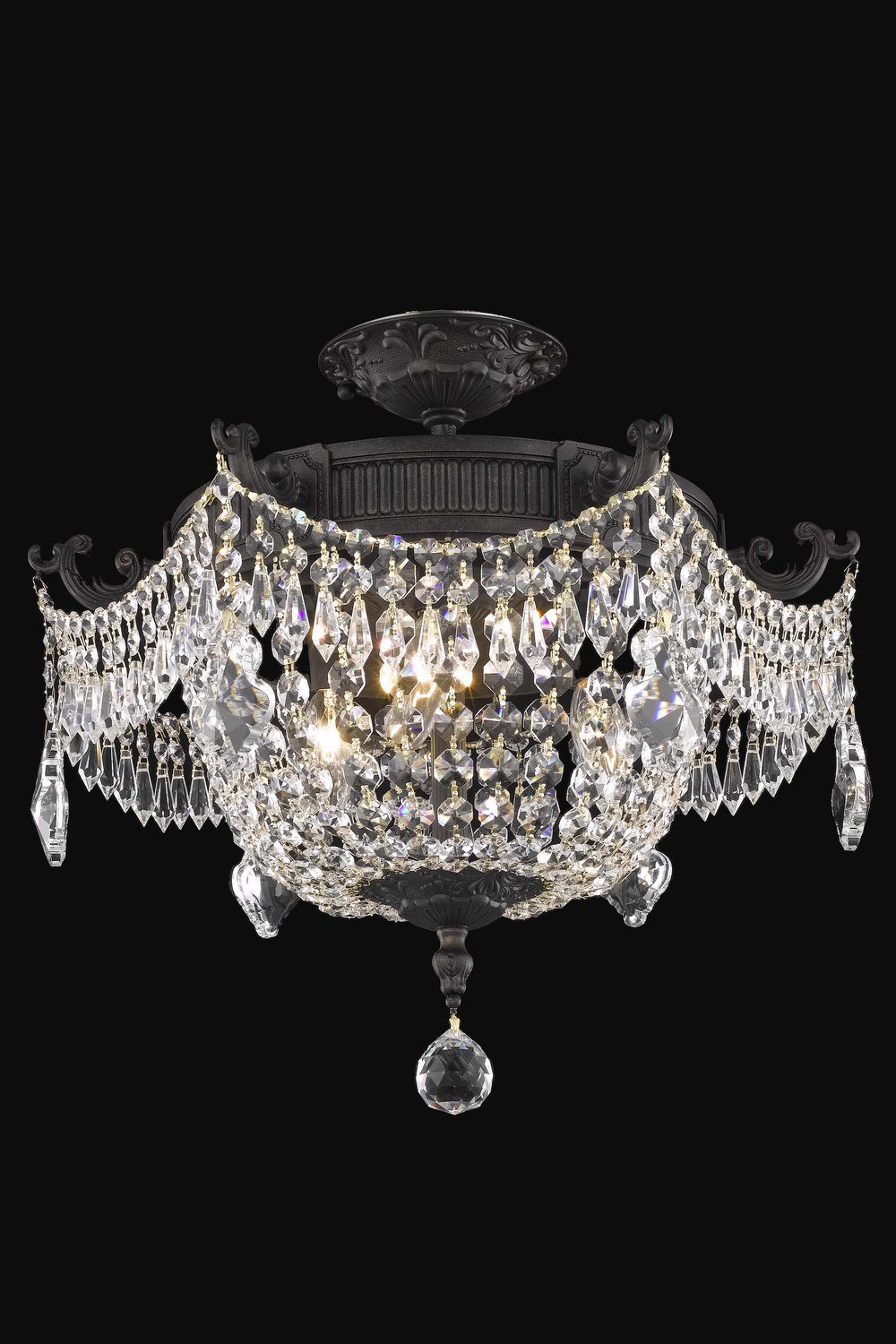 Rosdorf Park Evelin 3 Light 18 Unique Statement Tiered Semi Flush Mount Wayfair