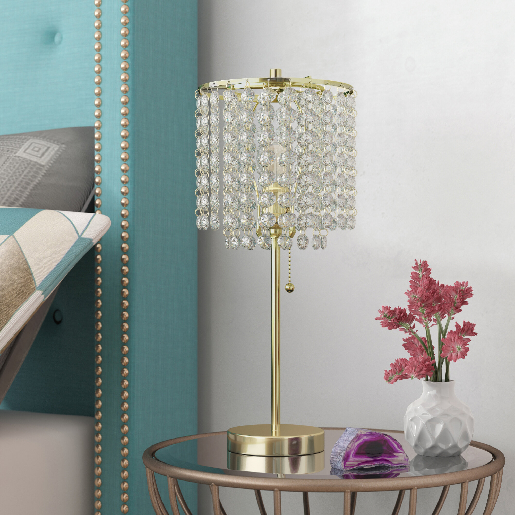 bedside table lamps wayfair