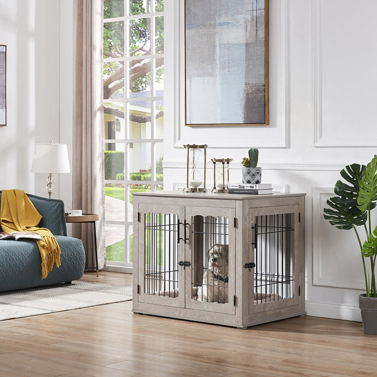 large dog kennel end table