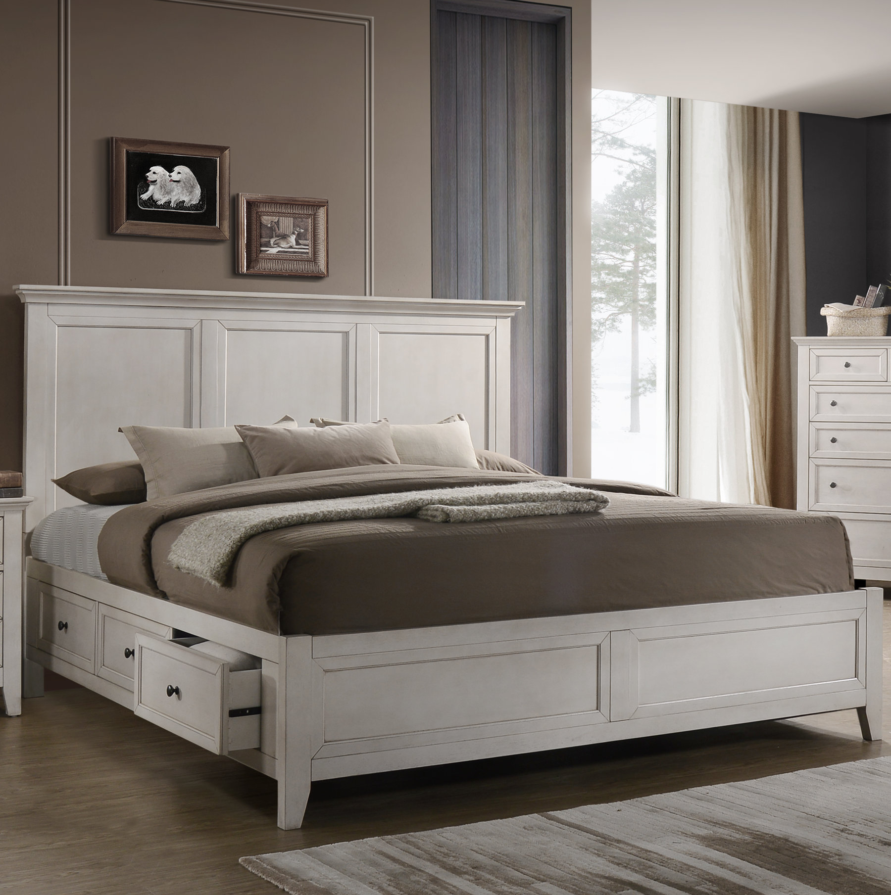 Imagio Home San Mateo Solid Wood Low Profile Storage Platform Bed Wayfair