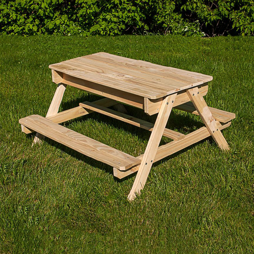 Freeport Park Lisdale Wooden Picnic Table Reviews Wayfair Ca