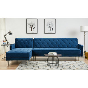 Navy Blue Sectional Sofa Wayfair Quickview