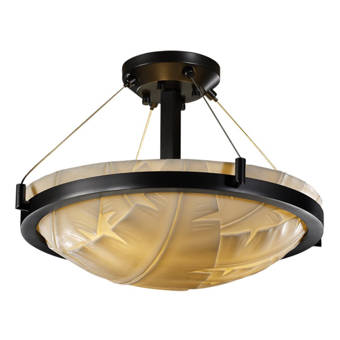 Wrought Studio Myrobalan 1 Light 14 Unique Statement Geometric Led Semi Flush Mount Wayfair