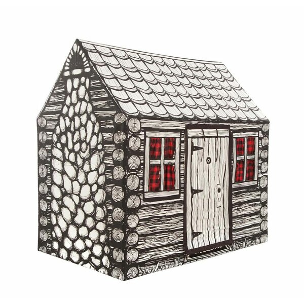 pioneer real wood log cabin dollhouse