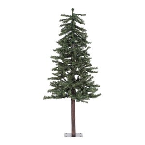 Natural Alpine 5' Green Artificial Christmas Tree with Unlit
