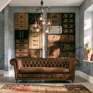 3-Sitzer Sofa Oxford aus Leder von KARE Design