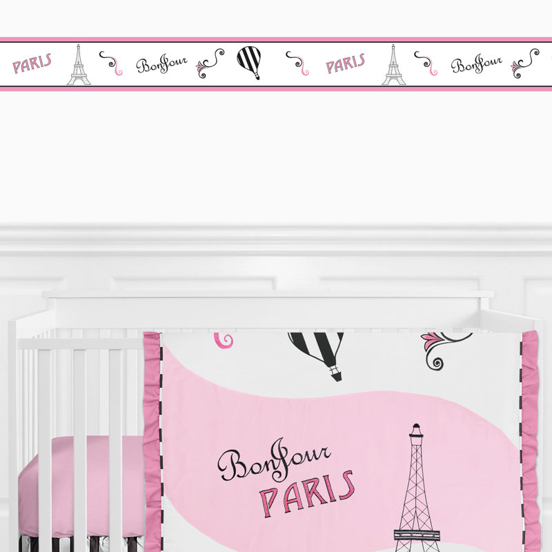 Sweet Jojo Designs Paris 15 L X 6 W Wallpaper Border Reviews