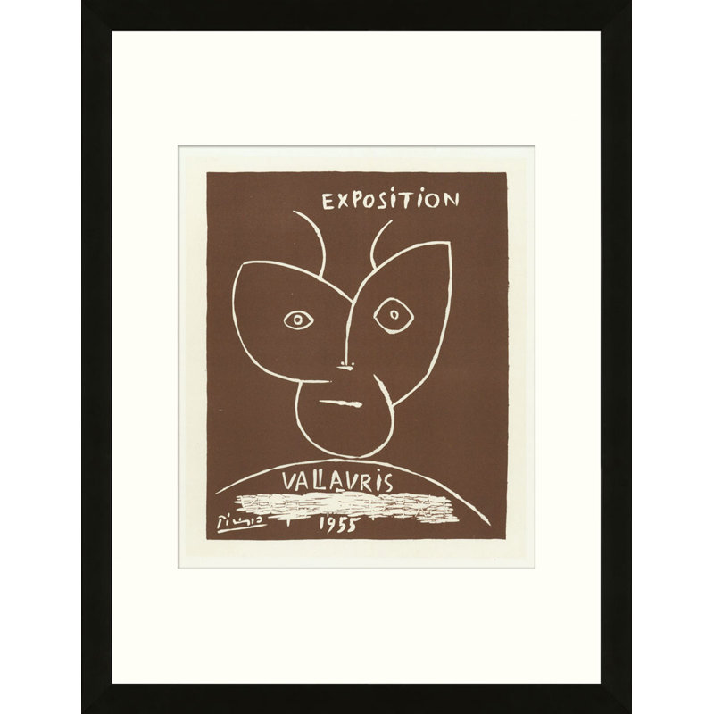 School of Paris 'Exposition Vallauris II 1955' by Pablo Picasso Framed Lithograph