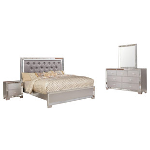 Glam Silver Bedroom Sets You Ll Love In 2021 Wayfair