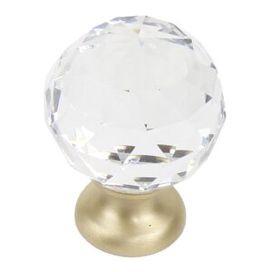 Glamour Transparent Faceted Crystal Knob