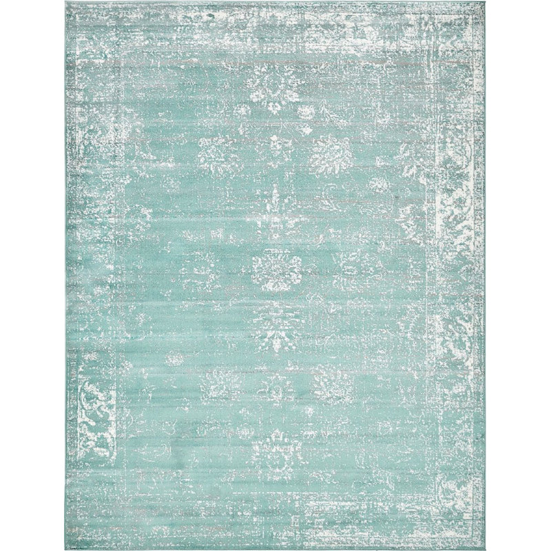 Rugpal Sandrine Turquoise Area Rug Wayfair