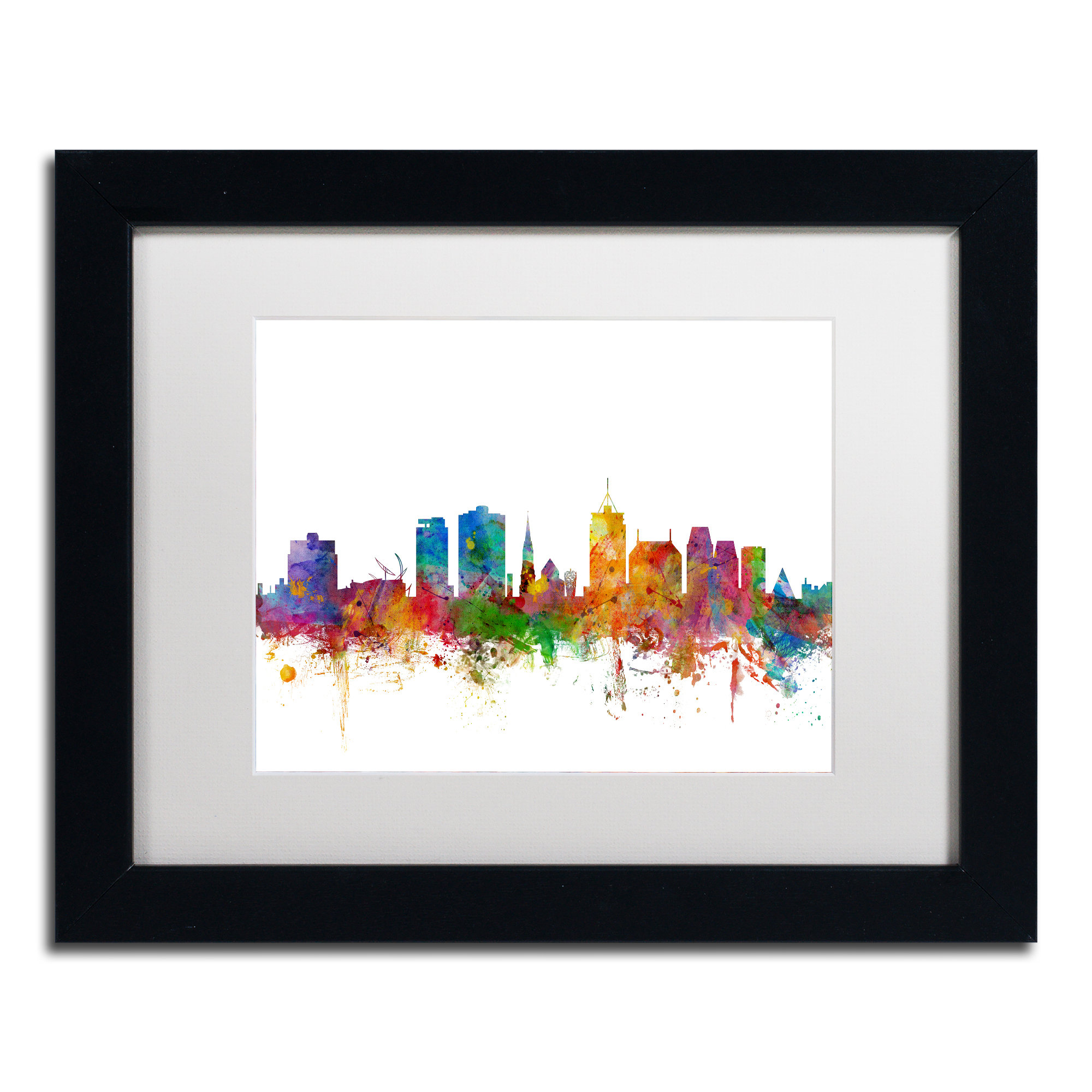 Trademark Art Christchurch Skyline II by Michael Tompsett Picture