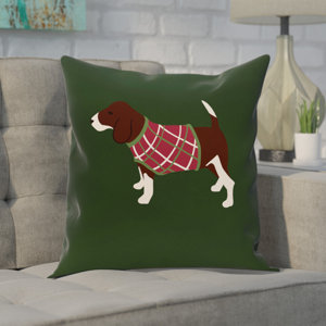 Acropolis Decorative Holiday Print Throw Pillow