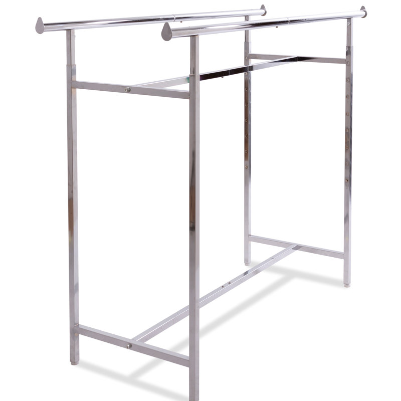 Rebrilliant Nathanial 60 W Adjustable Height Double Bar Clothing