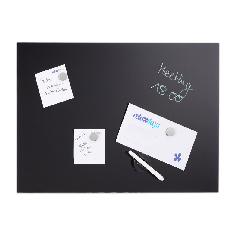 3 Magnete Montagematerial Tafel Edelstahl Magnet Magnettafel 40 x 60 cm inkl