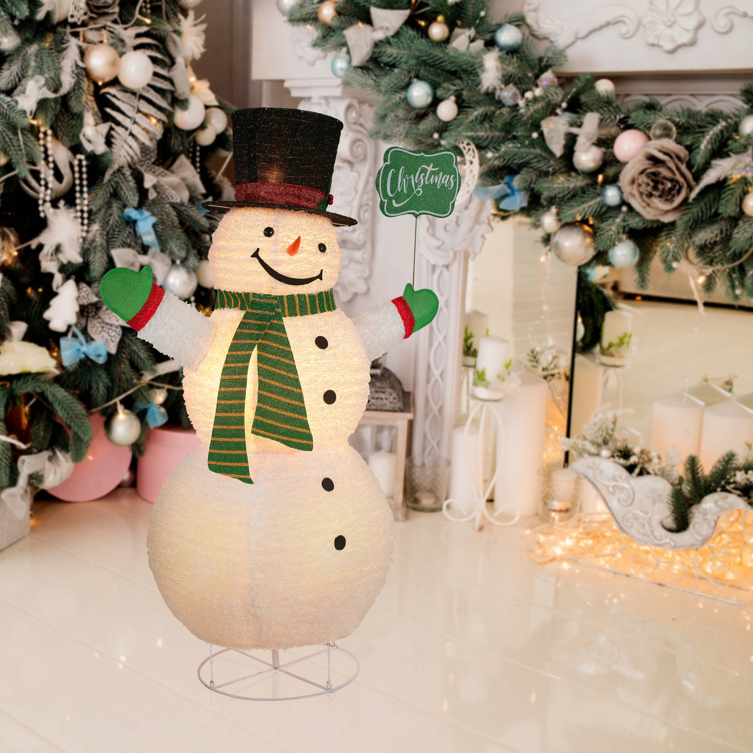 The Holiday Aisle® Telescopic Snowman Light Display Wayfair