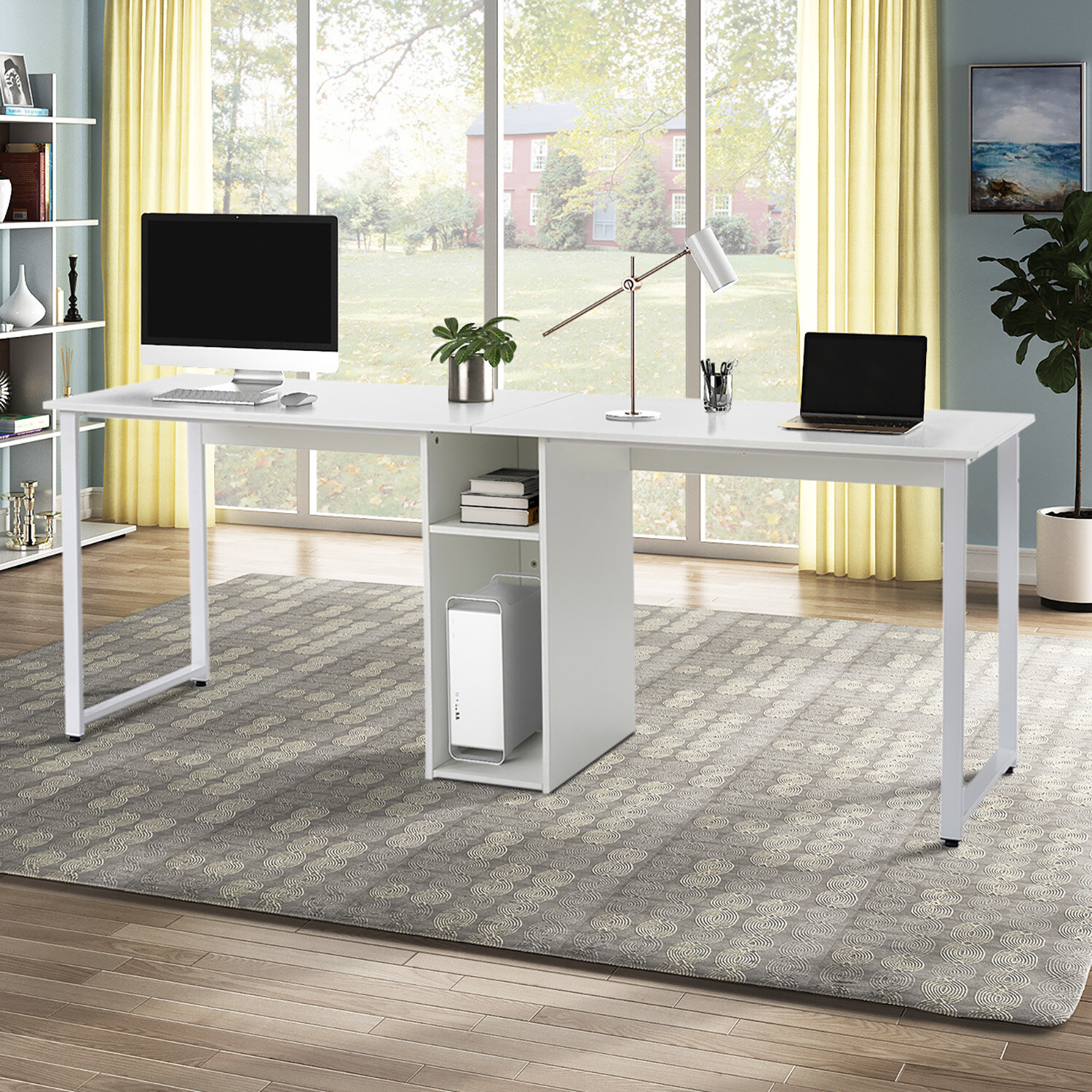 Inbox Zero 2 Person Home Office Desk Wayfair