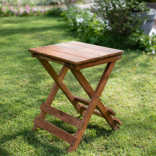 Phaedra Folding End Table by Millwood Pines