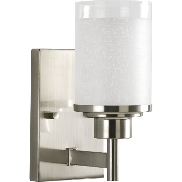 Slender Brushed Nickel Two Light Sconce Wayfair Ca