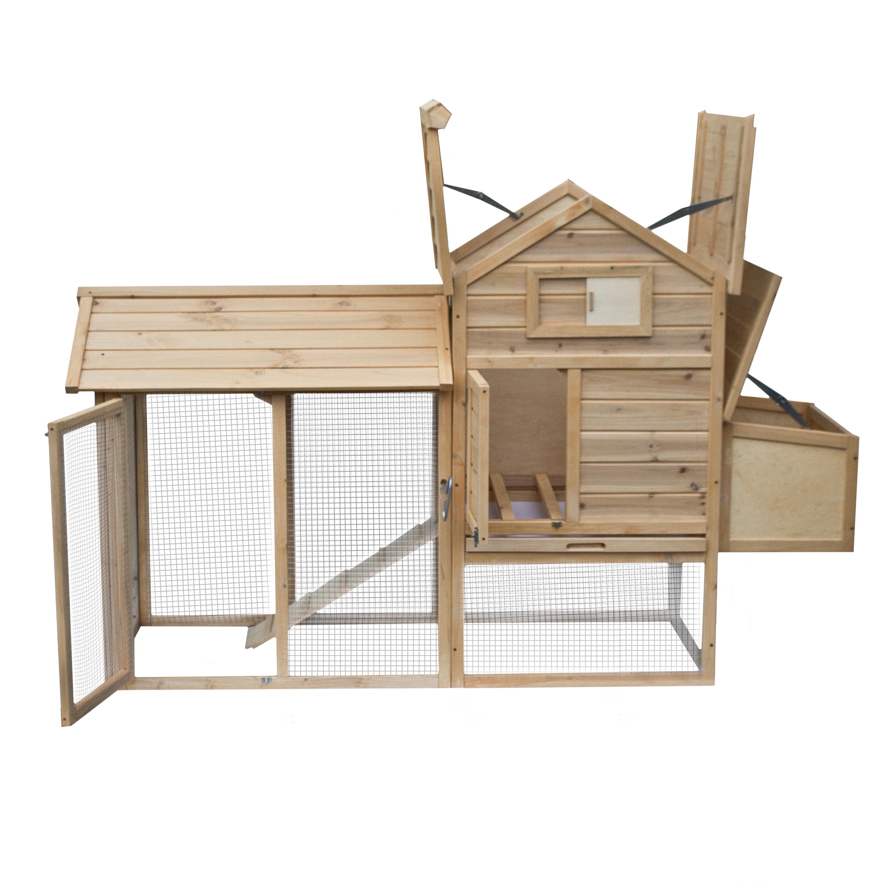 Multi Level Wooden Chicken Coop