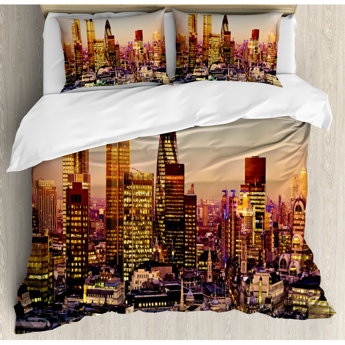 Sky Scrappers 3d Print Design Home Furniture Diy Bedding Sets
