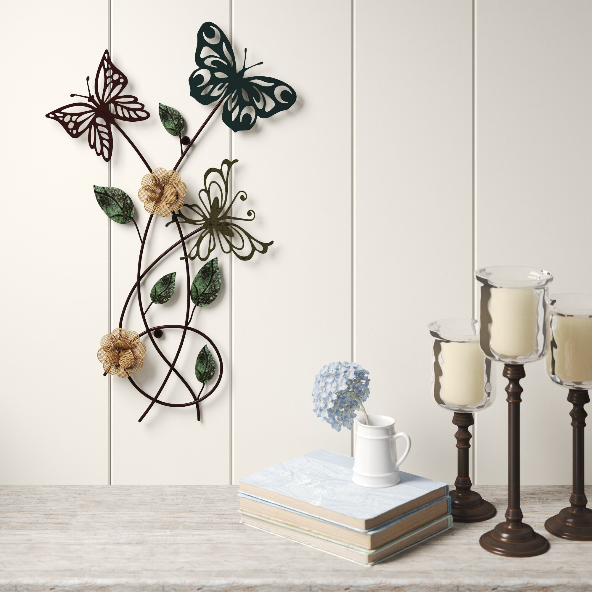 Laurel Foundry Modern Farmhouse Garden Butterfly Metal Wall Decor And Reviews Wayfair 2193