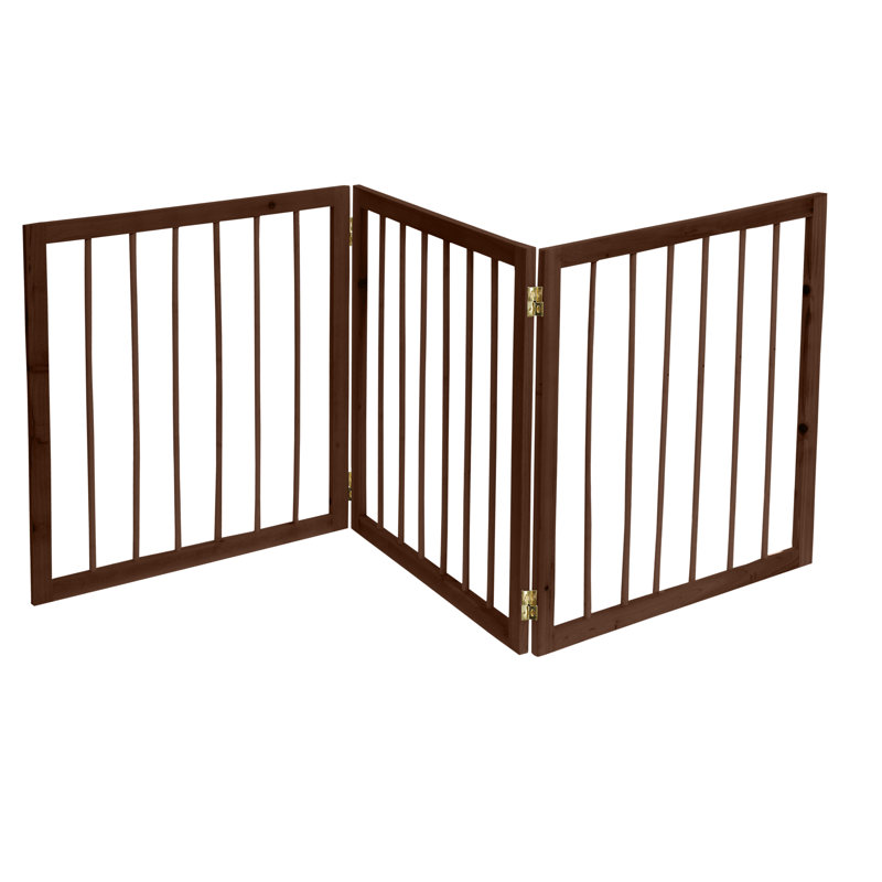 akc wooden carved pet gate