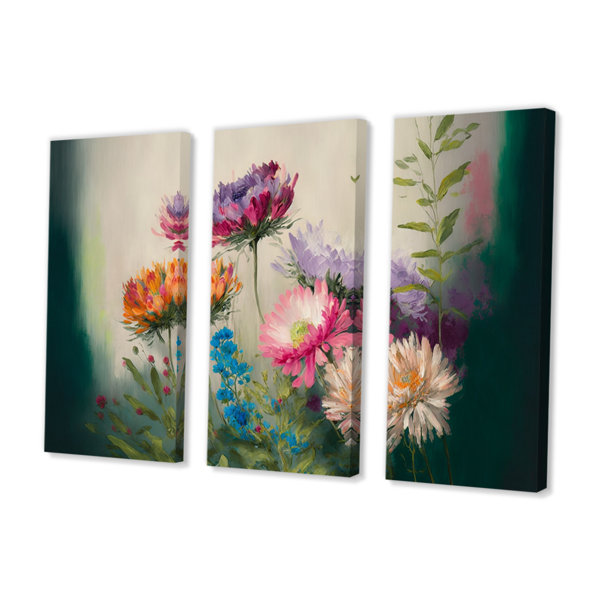 Red Barrel Studio® Painted Blossoming Wildflowers II Painted Blossoming ...
