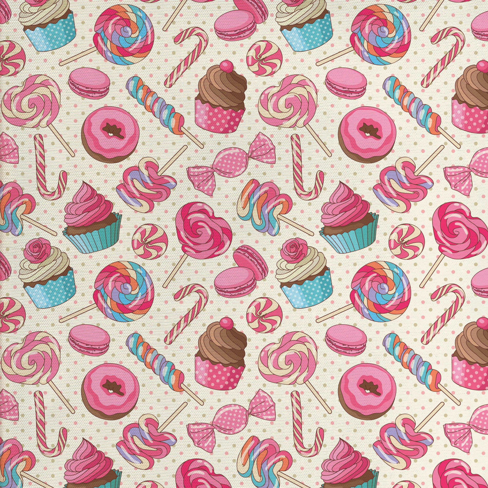 Hi Fashion Rainbow Candy Mixed Novelty Cotton Fabric