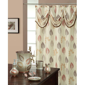 Spa Leaf Decorative Shower Curtain