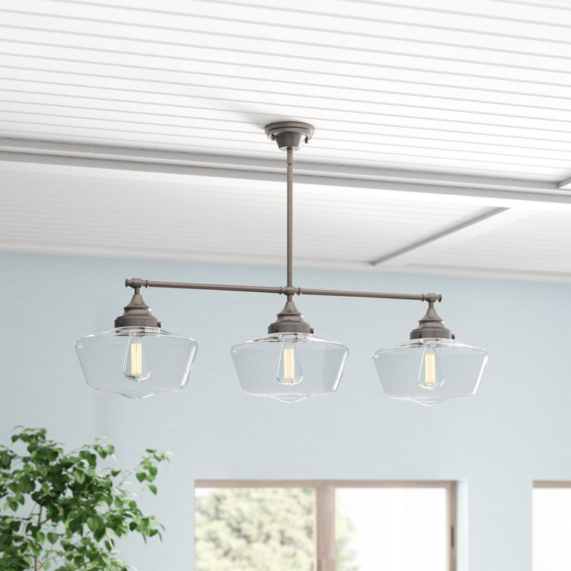 Three Posts Katsikis 3 - Light Kitchen Island Schoolhouse ...