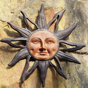 Sun Face Wall Plaque