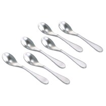 Stainless Steel Satin Finish Coffee Spoons Sugar Spoons Set of 6 Mini Teaspoons FULLYWARE Matte Gold Demitasse Espresso Spoons 4.7-inch 