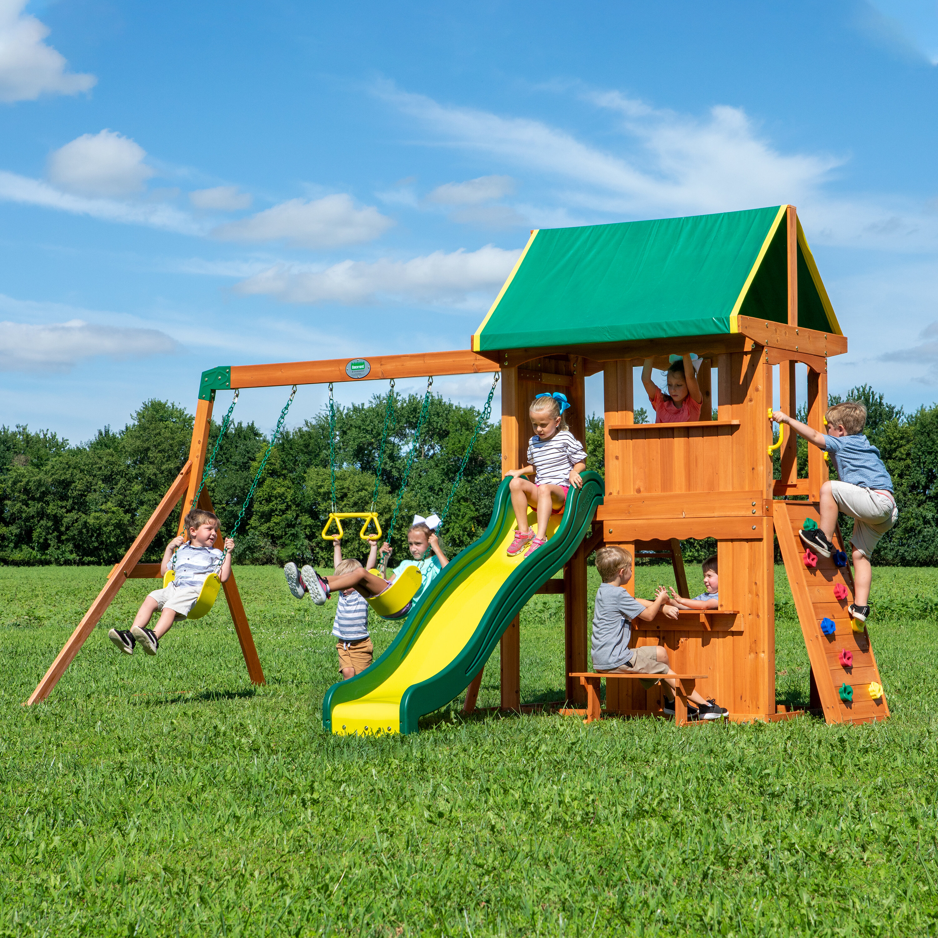 inexpensive swing sets