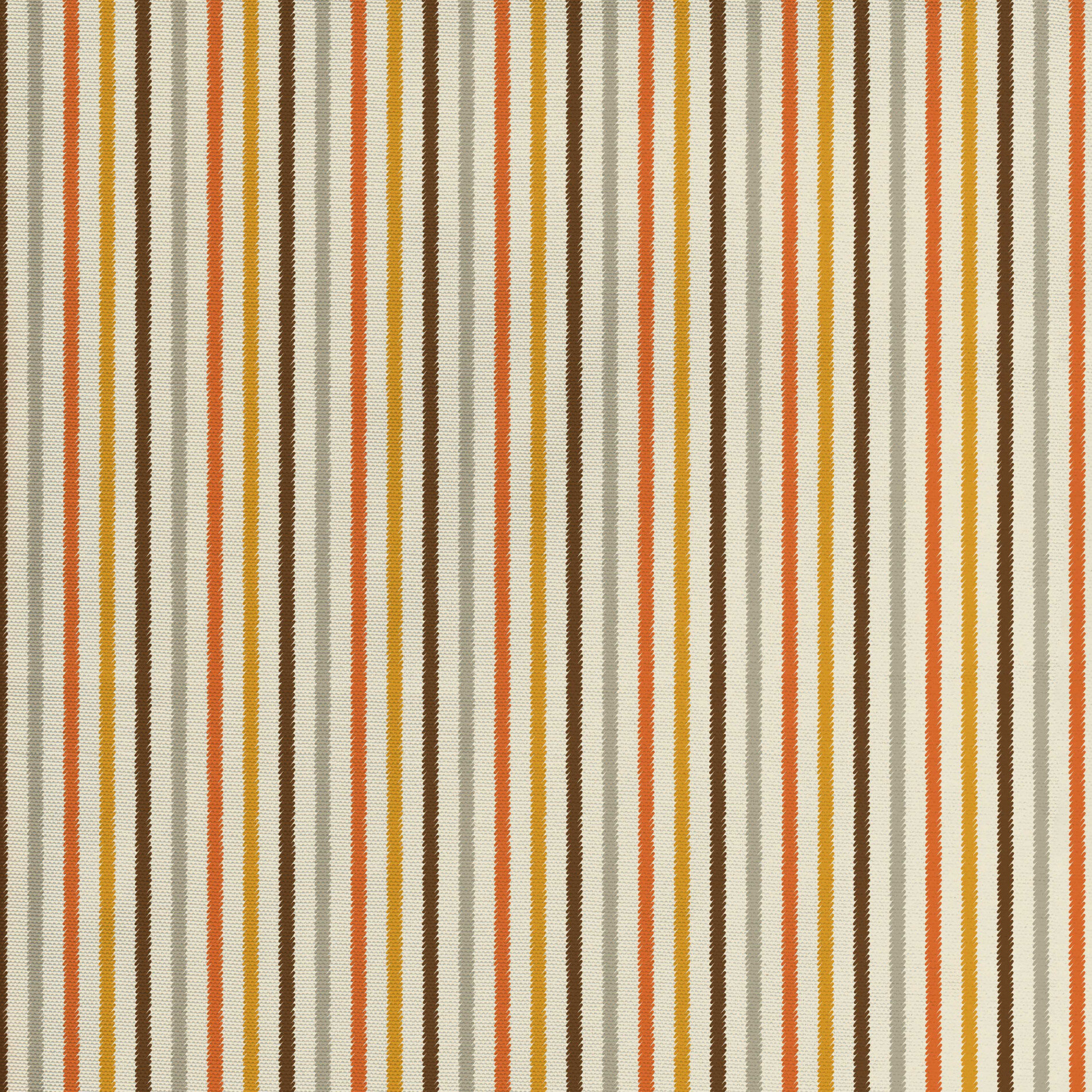 2 Yds Vtg 60s Mid Century Fall Colors Home Dec Striped 36” Selvage Intact Fabric 
