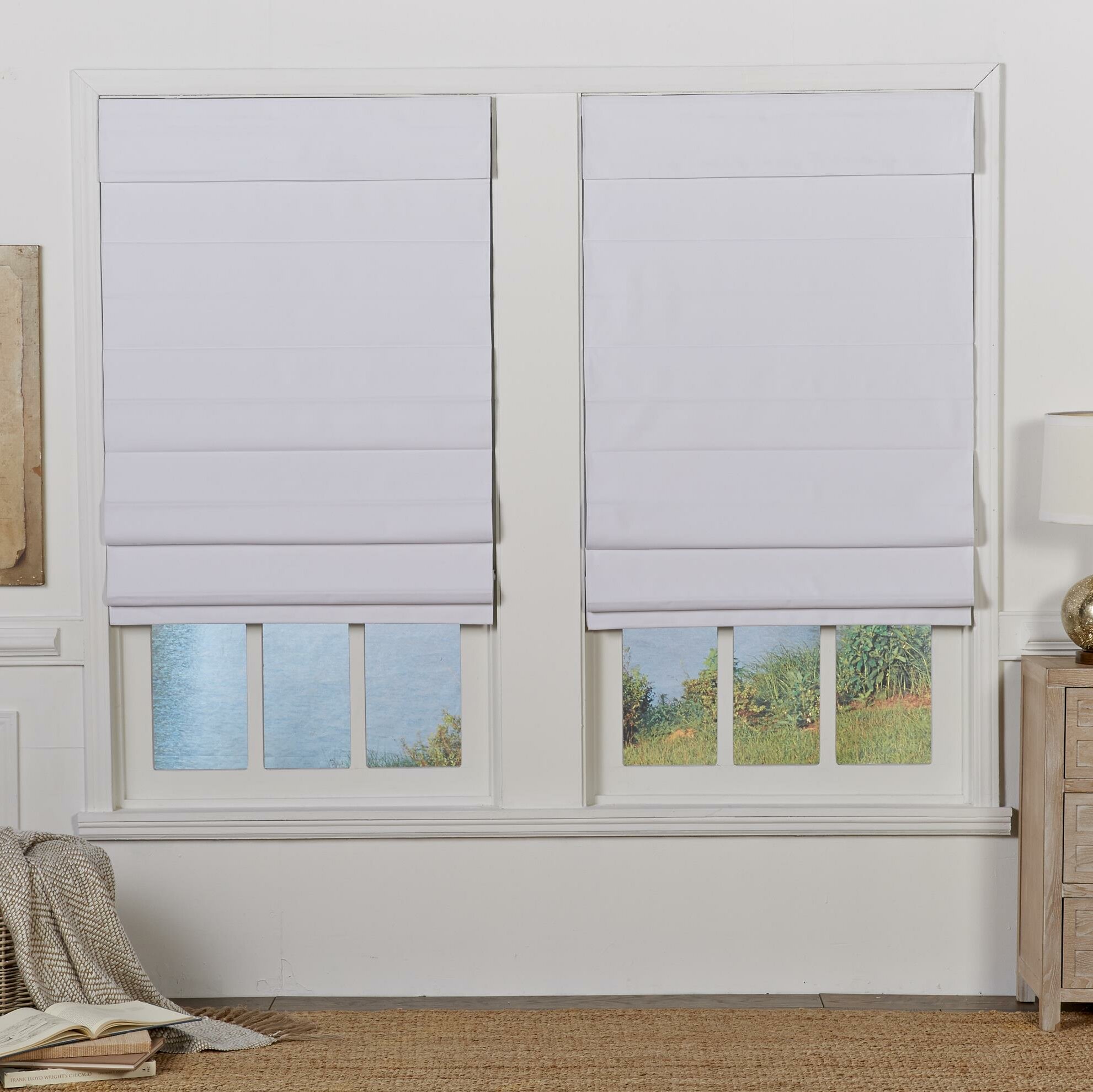 Roller Blind EASY FIT blinds Plain Coloured Thermal BLACKOUT Trimmable 