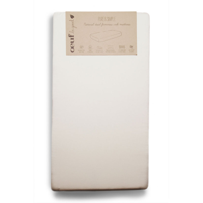Oeuf Pure Simple Natural 2 Stage Standard Crib Mattress Reviews Wayfair