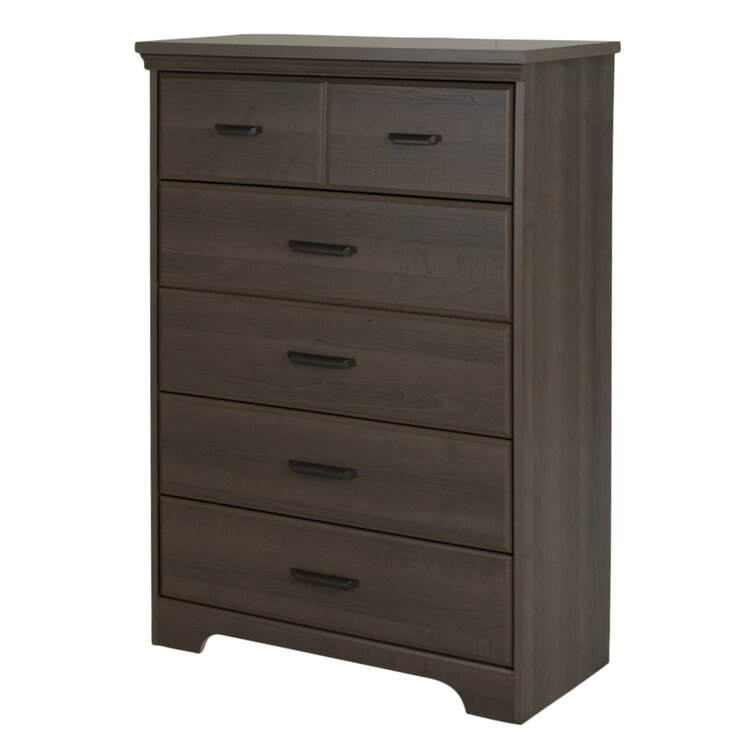 South Shore Versa 5-Drawer Chest Gray Maple 9041035 New