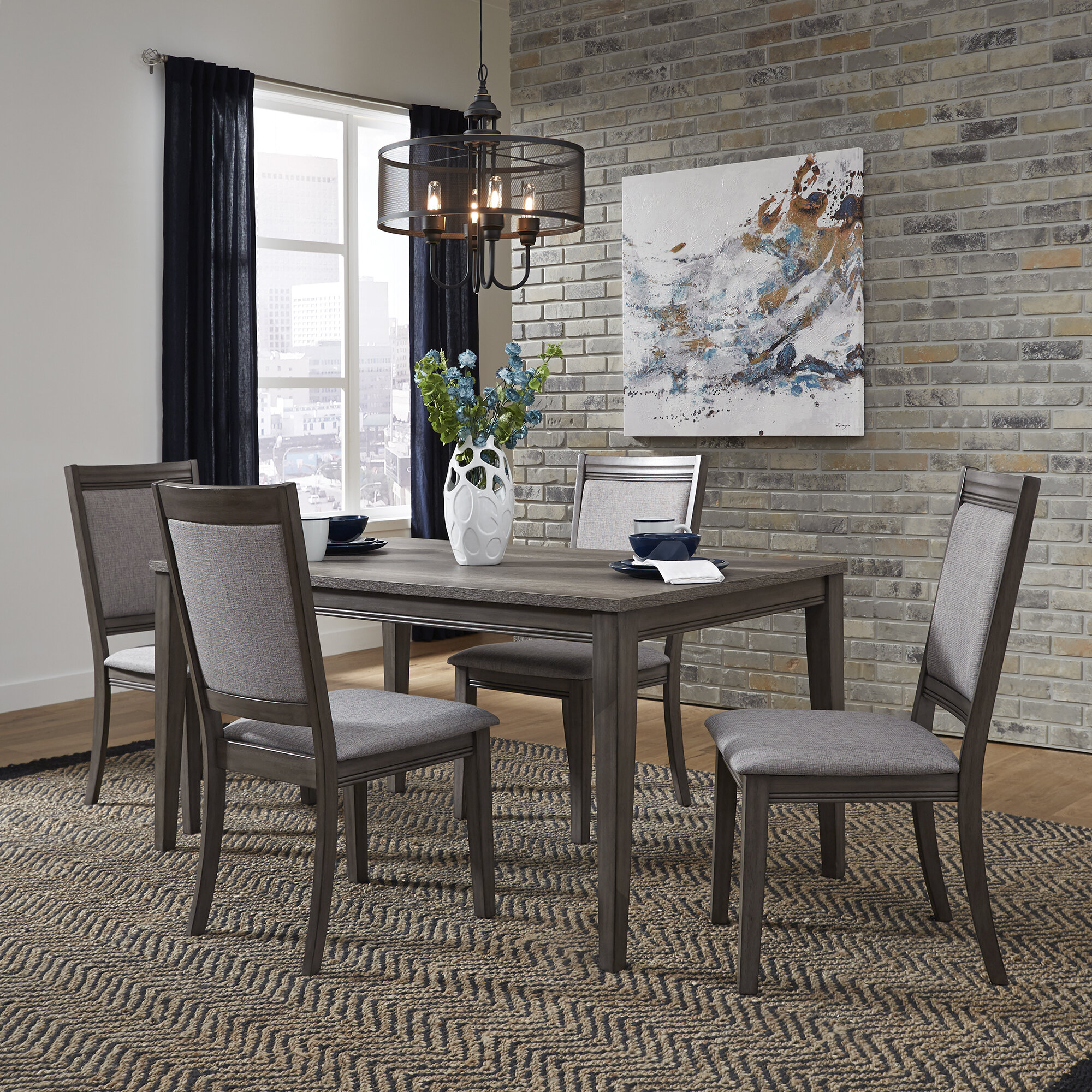 Union Rustic Ladwig 5 Piece Dining Set Reviews Wayfair