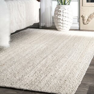 Scalloped Rug Natural Jute Braided Style Rug Rustic Modern Look Area Rugs 