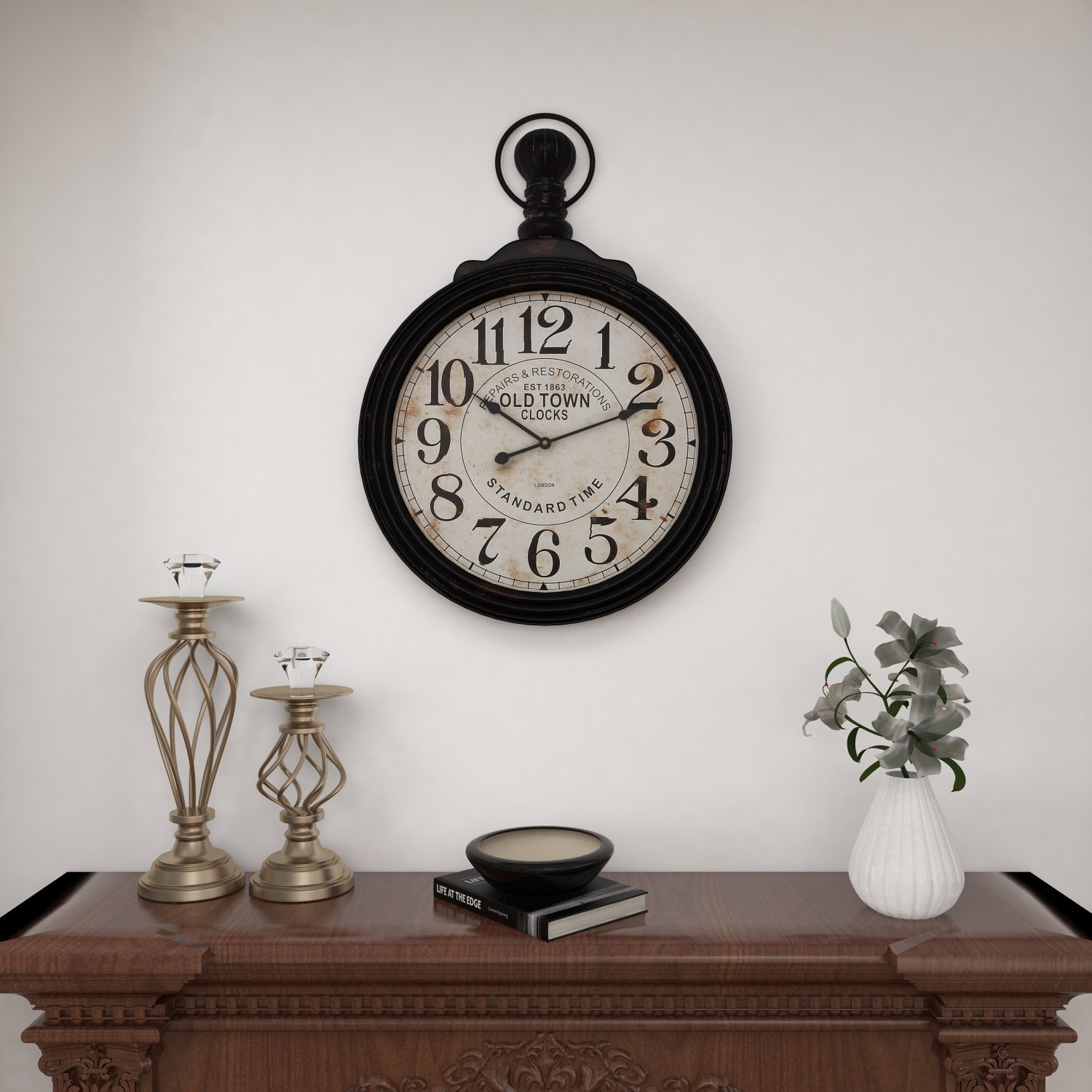 Canora Grey Mogul Wood Wall Clock & Reviews Wayfair
