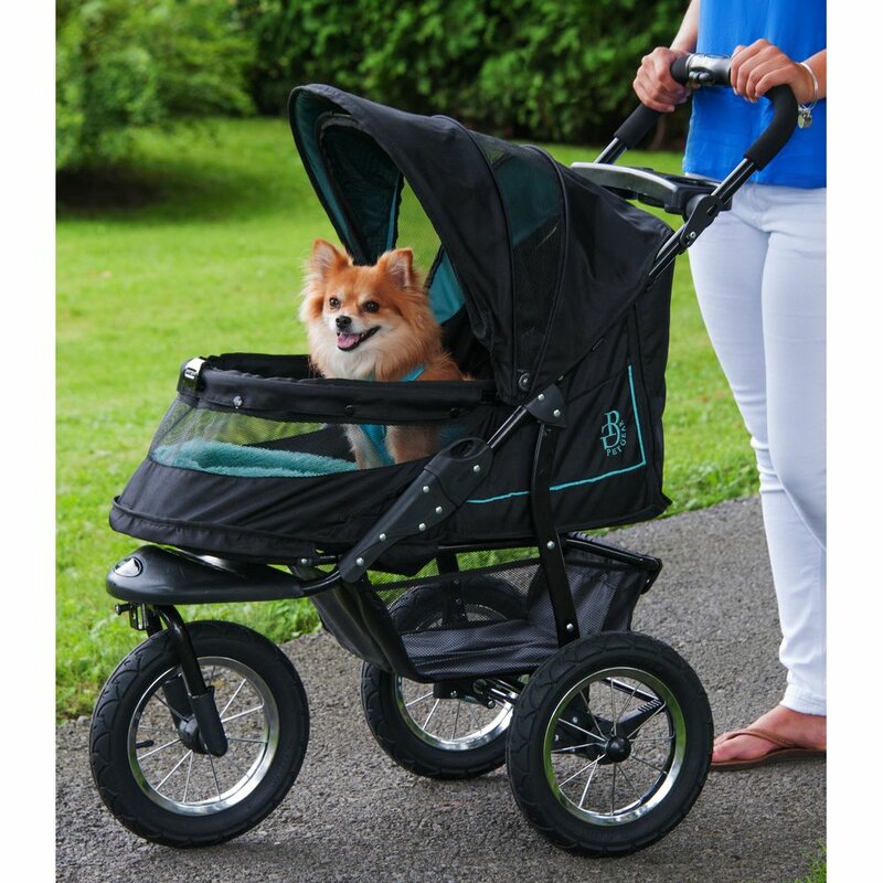 skyline pet stroller with detachable carrier