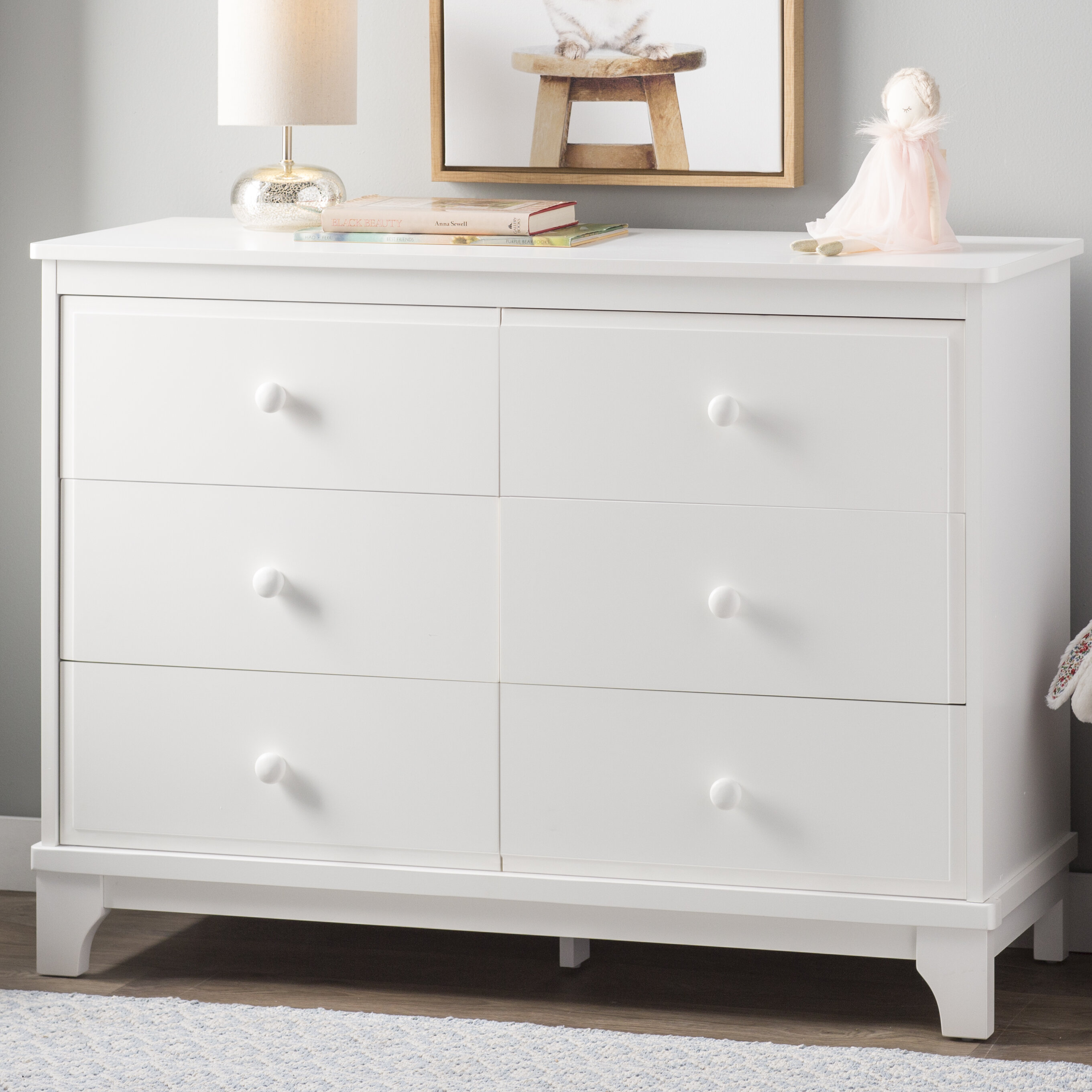 Mack Milo Tutalo 6 Drawer Double Dresser Wayfair