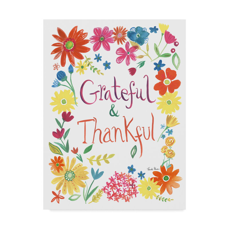 Ebern Designs Floral Quote Ii Acrylic Painting Print On Wrapped