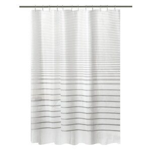 PEVA Stripe Design Shower Curtain Set